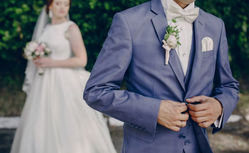 Light Grey Tailcoat 3 Pieces Best Men's Suits Formal Wedding Groom Tuxedo  Custom | eBay