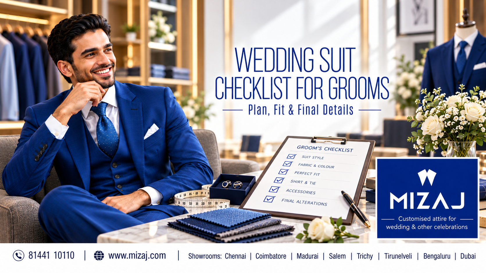 Wedding Suit Checklist for Grooms: Plan, Fit & Final Details