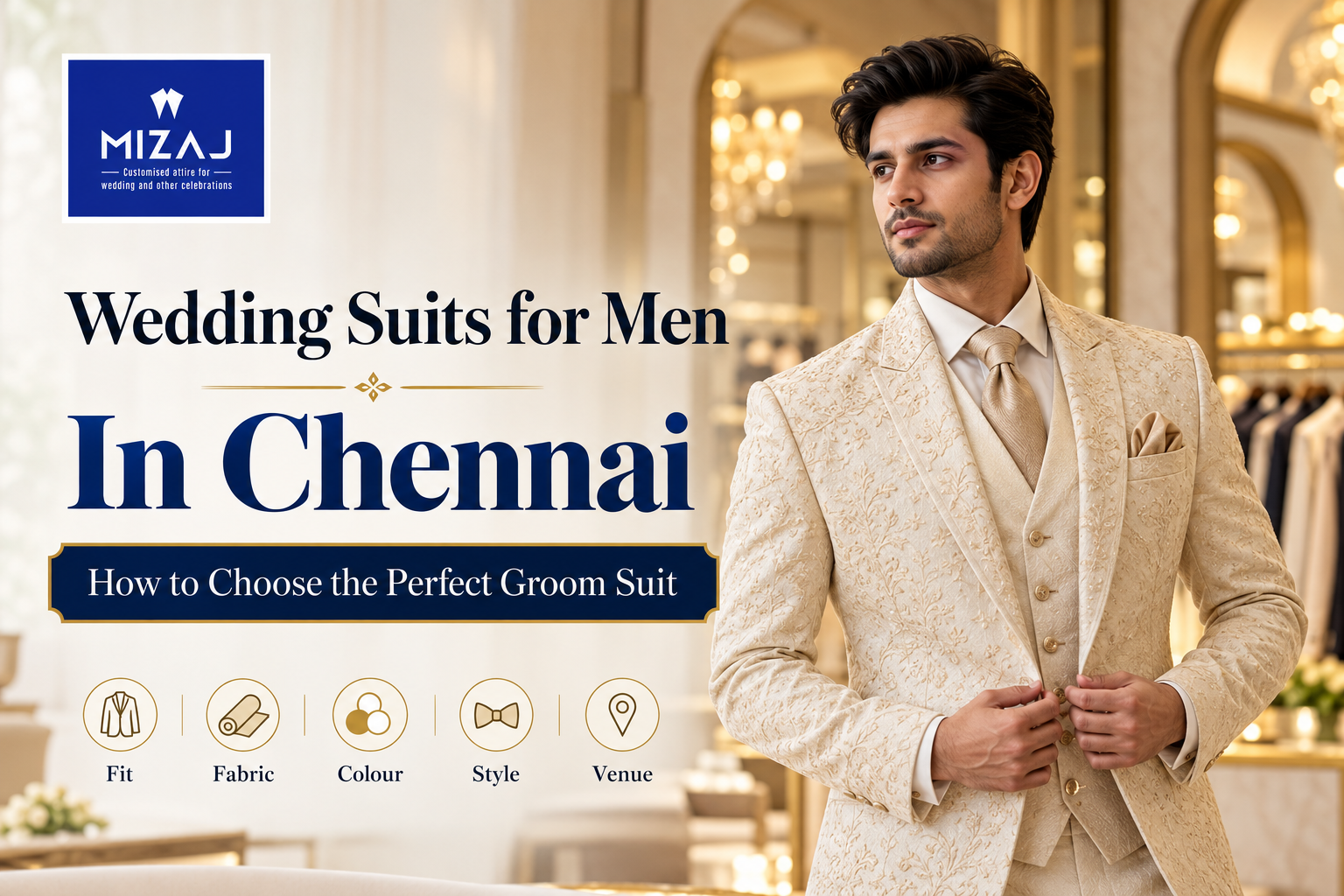 Wedding Suits for Men in Chennai: How to Choose the Perfect Groom Suit